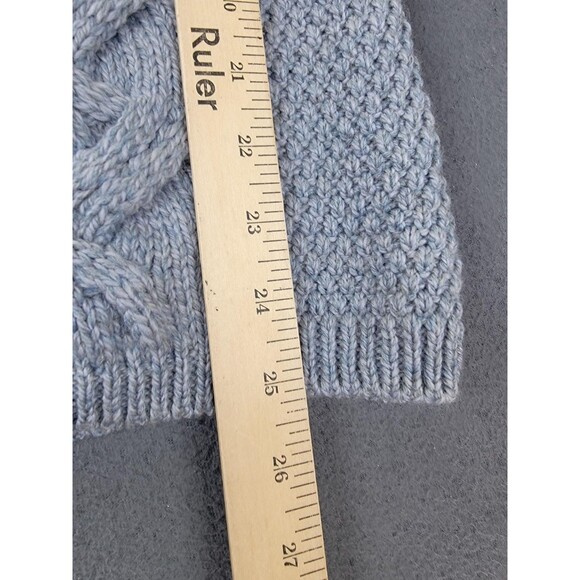 Aran Woollen Mills Sweater Womens Large Cable Knit Turtleneck Merino Ireland - Picture 10 of 11